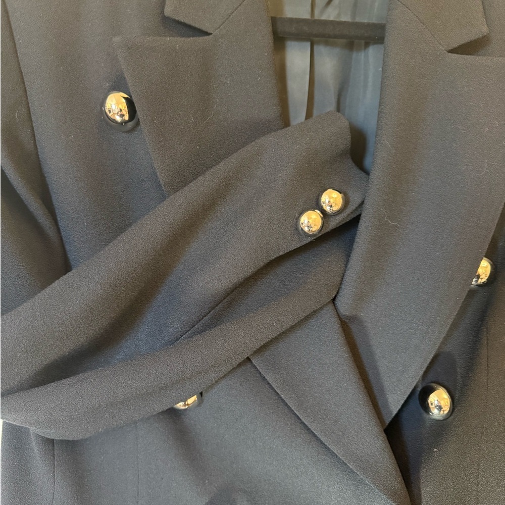 Vintage Leyla Mitra Wool Blazer Made in Japan Double Breasted Jacket - Picture 5 of 6